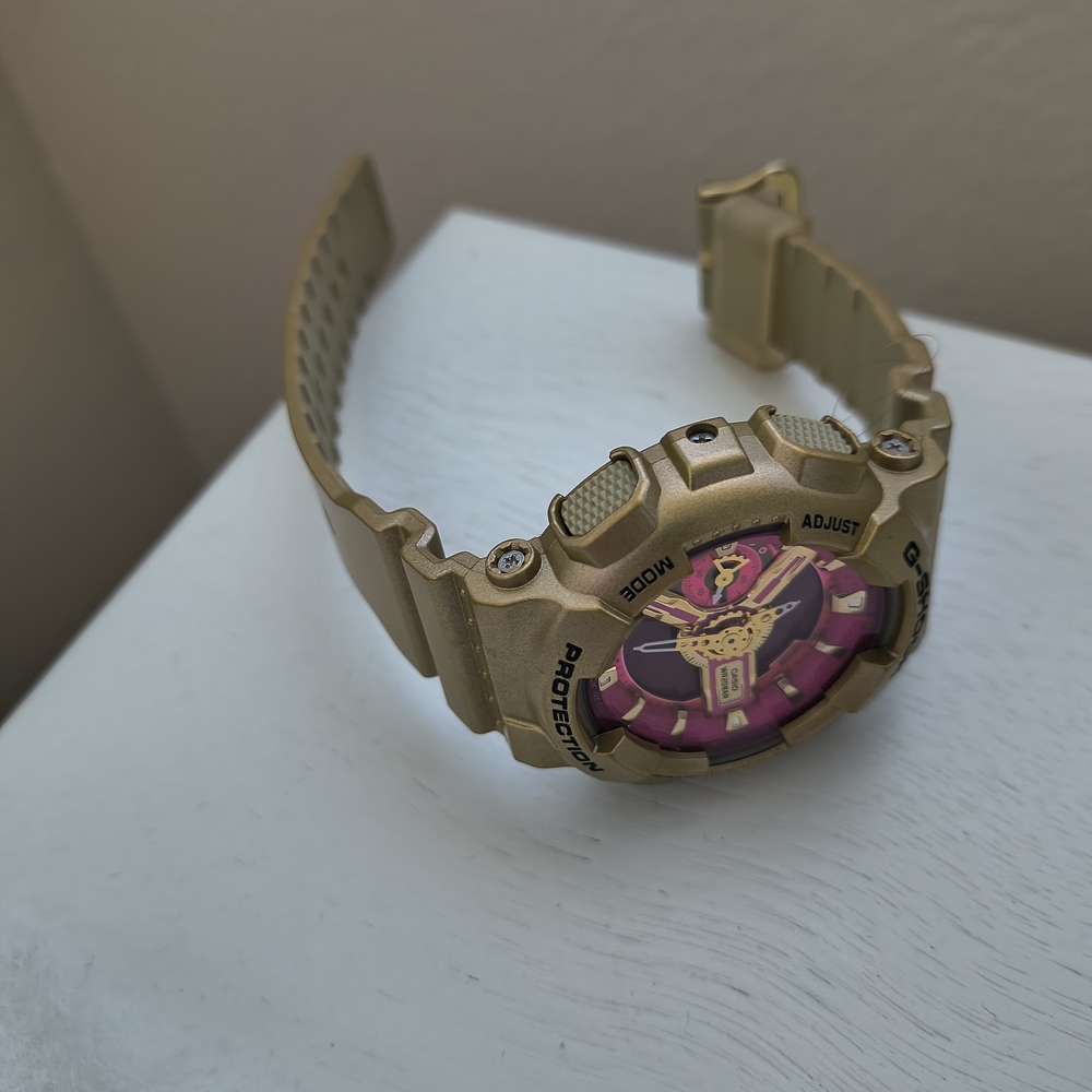 Casio Gold and Pink G-Shock Watch